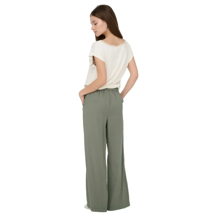 Pantalones largos Only Onlaris Life Hw Pull-Up Pant Wvn Noos