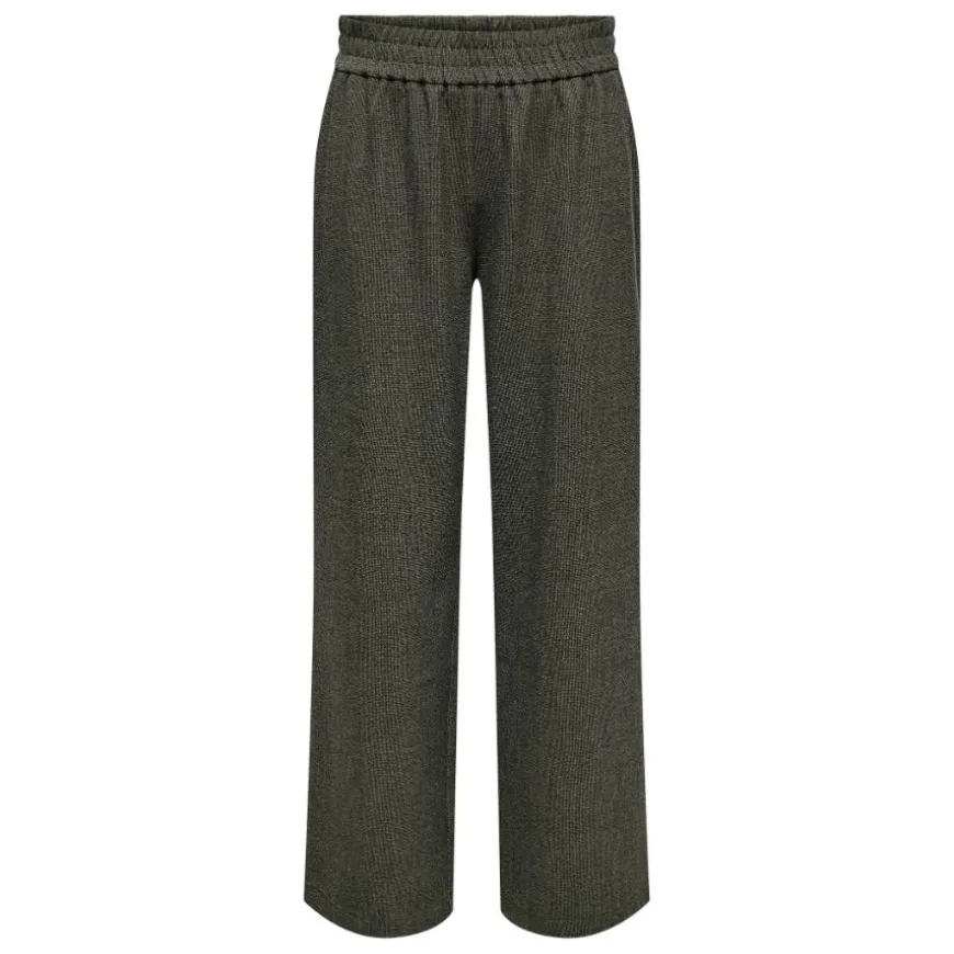 Pantalones largos Only Onldell Mw Wide Pull-Up Pant Tlr Noos