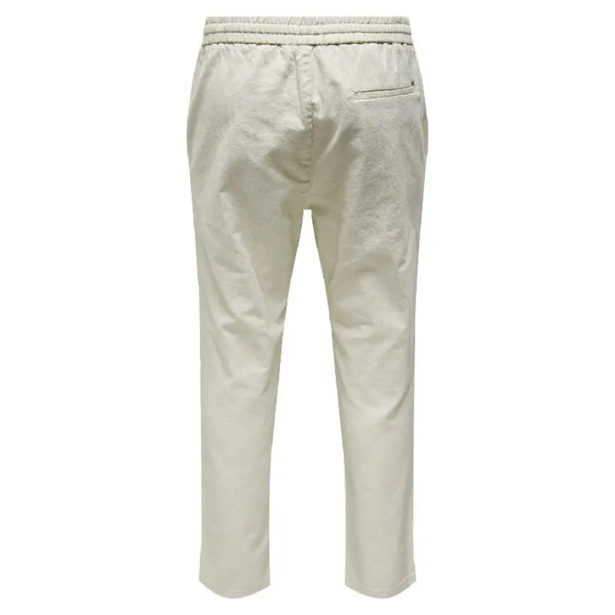 Pantalones largos Only & sons Onslinus Crop 0007 Cot Lin Pnt Noos