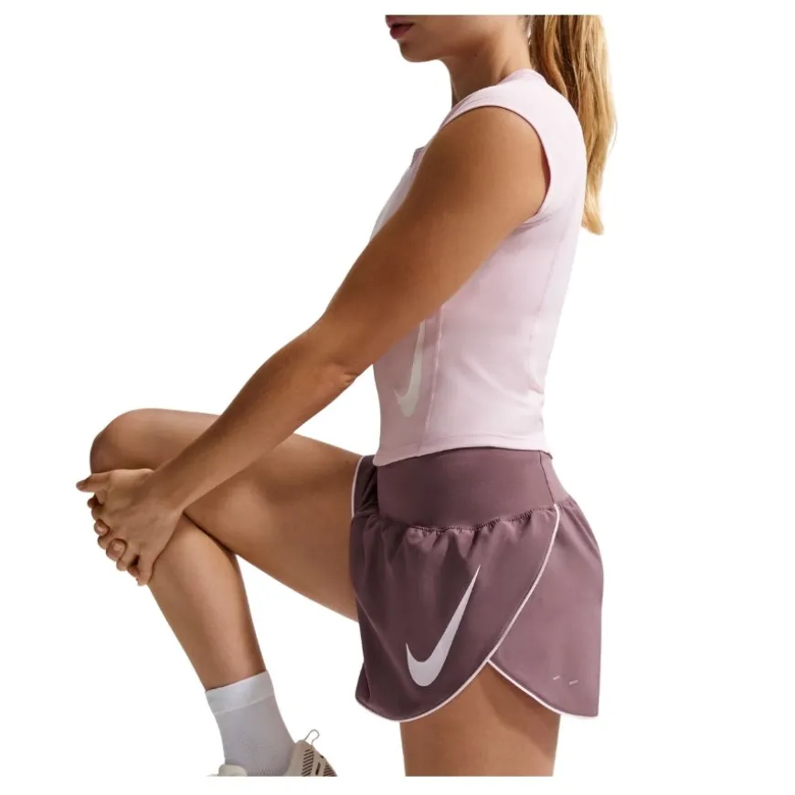 Pantalones Nike W Nk Tempo Flw Swsh Mr Df Shrt