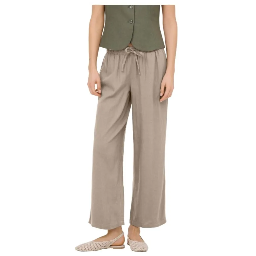 Pantalones piratas Only Onlgoa Mw Lin Bl Pull-Up Culotte Cc Pnt