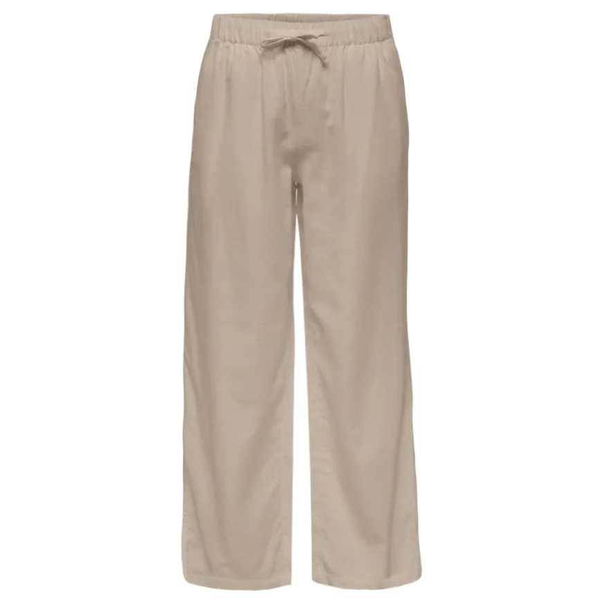 Pantalones piratas Only Onlgoa Mw Lin Bl Pull-Up Culotte Cc Pnt