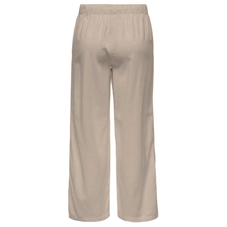 Pantalones piratas Only Onlgoa Mw Lin Bl Pull-Up Culotte Cc Pnt