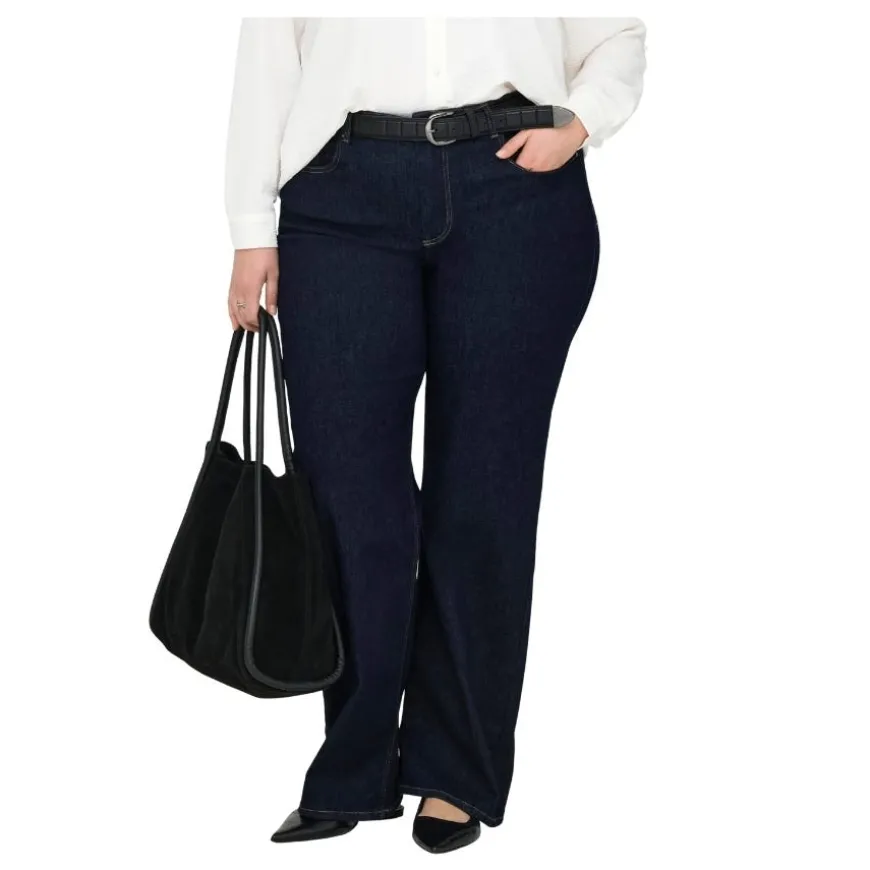 Pantalones tejanos Carmakoma Carwilly Hw Straight Dnm Dot0022