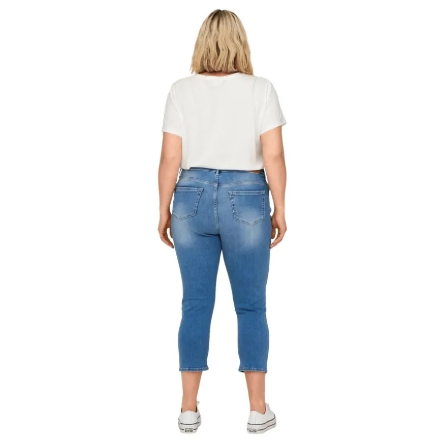Pantalones tejanos Carmakoma Carwilly Reg Waist Dnm Capri Noos