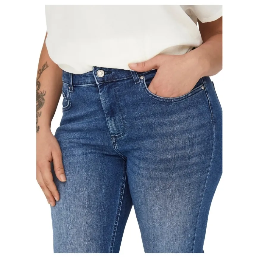 Pantalones tejanos Carmakoma Carwilly Reg Waist Dnm Capri Noos
