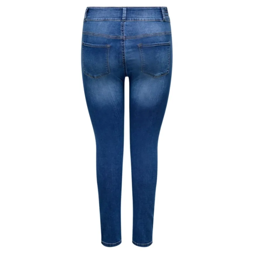 Pantalones tejanos Carmakoma Carwilly Mid Waist Sk Db Wb Box Dnm