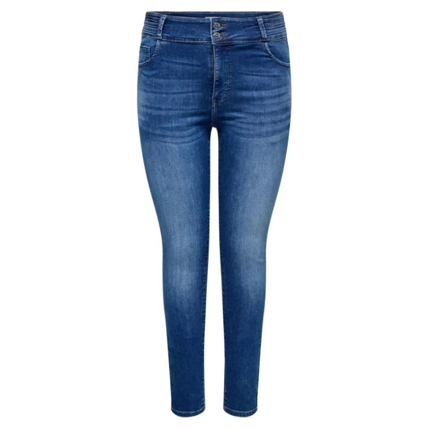 Pantalones tejanos Carmakoma Carwilly Mid Waist Sk Db Wb Box Dnm