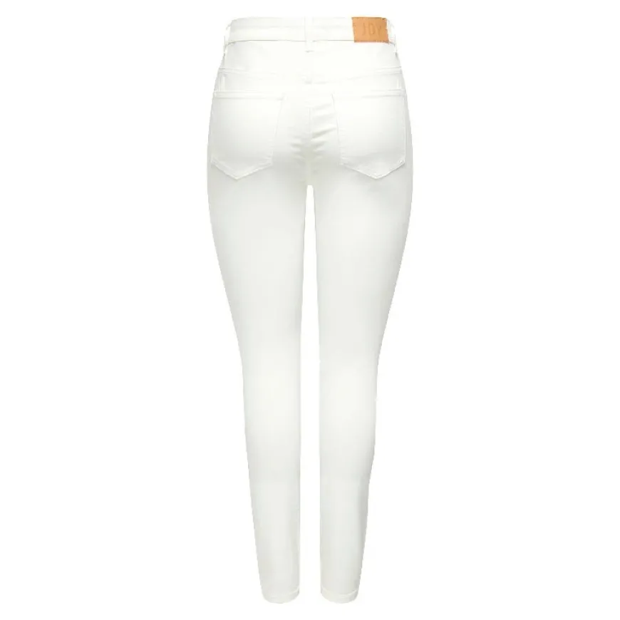 Pantalones tejanos Jdy Jdytulga High Skinny White Dnm Noos