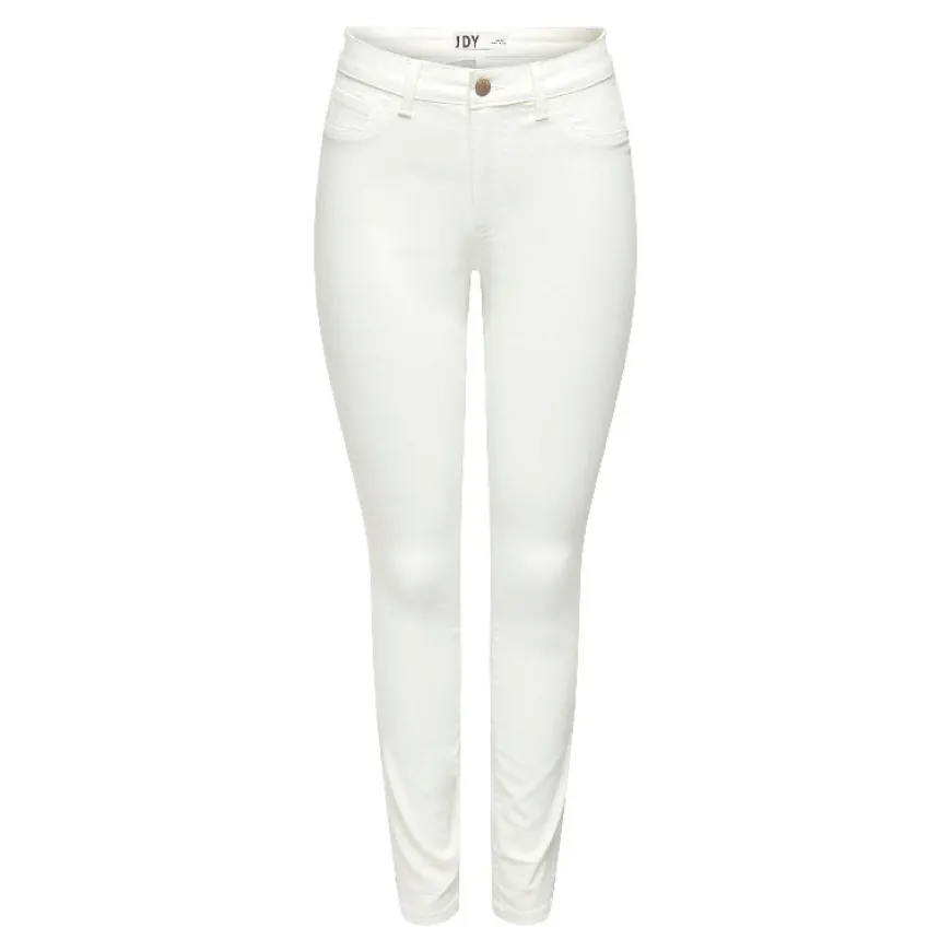 Pantalones tejanos Jdy Jdytulga High Skinny White Dnm Noos