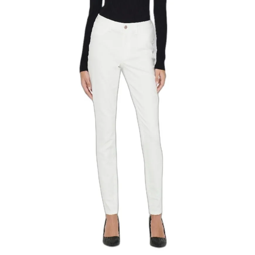 Pantalones tejanos Jdy Jdytulga High Skinny White Dnm Noos