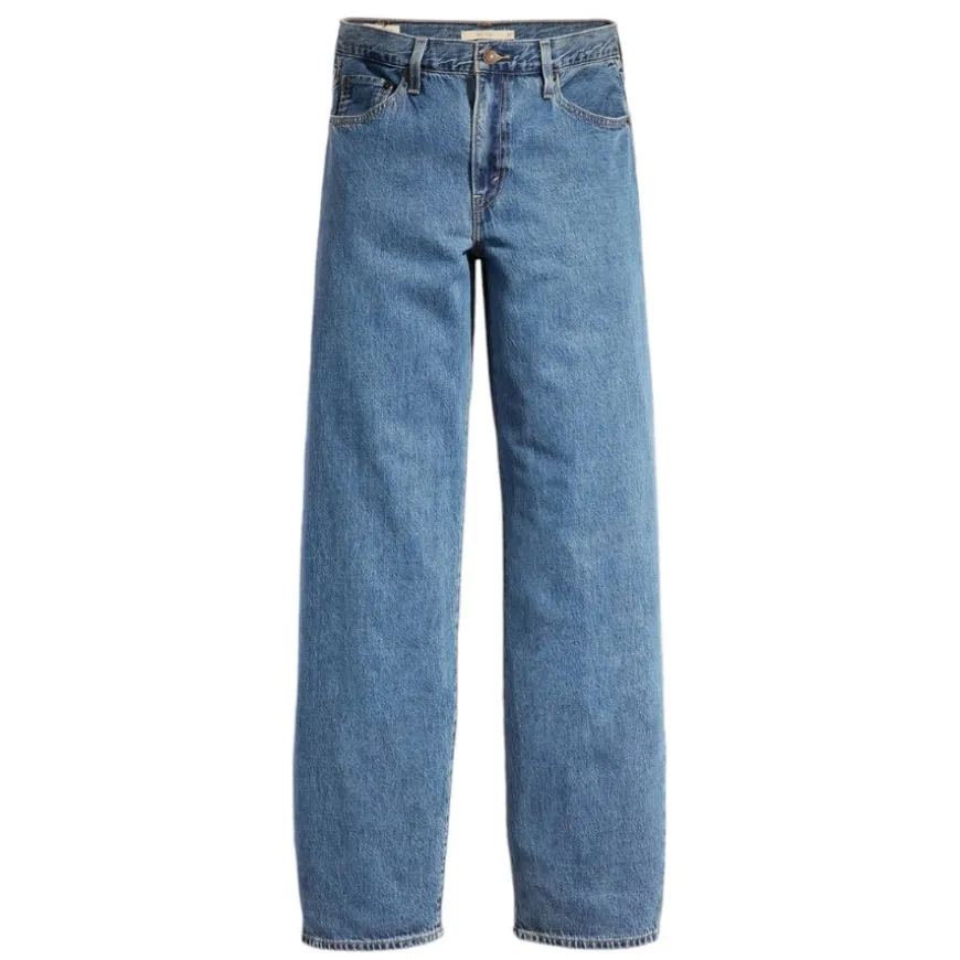 Pantalones tejanos Levis Baggy Dad Med Indigo - Flat Finish
