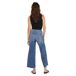 Pantalones tejanos Only Onlann-Madison Hw Crop Wd Dnm Soo618Noos