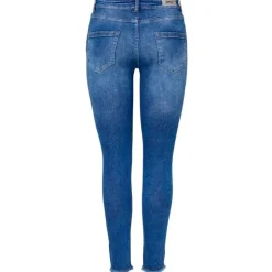 Pantalones tejanos Only Onlblush Mid Sk Ank Raw Rea12187 Noos