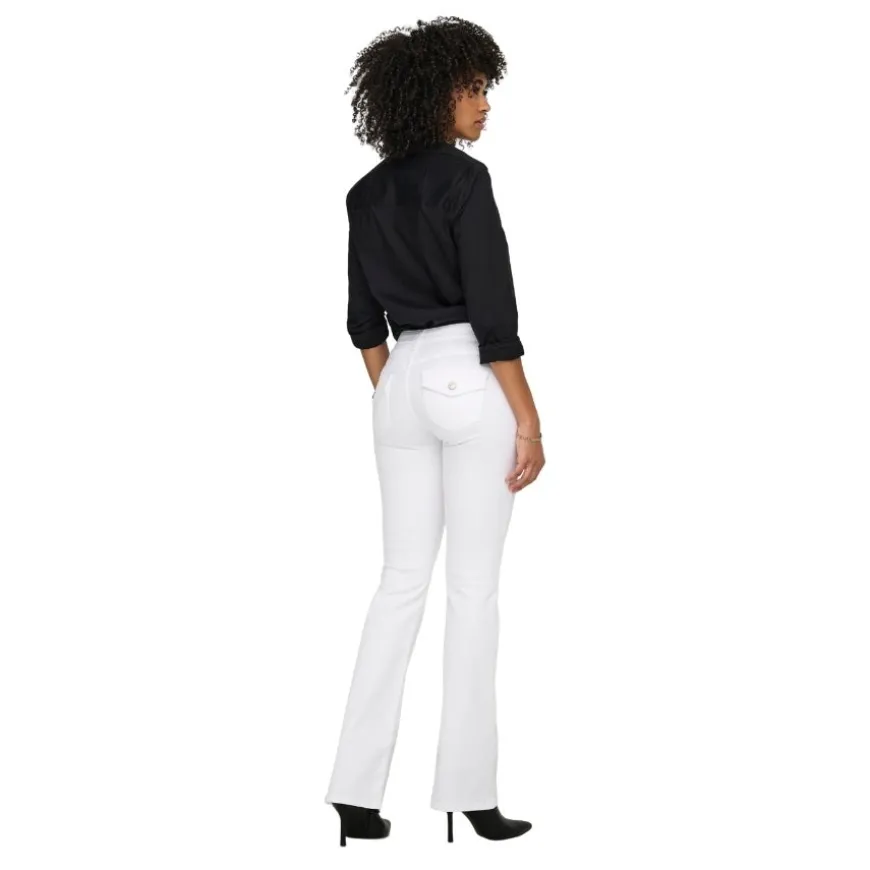 Pantalones tejanos Only Onlblush Mw Back Pock Fla Sik730 Dnm
