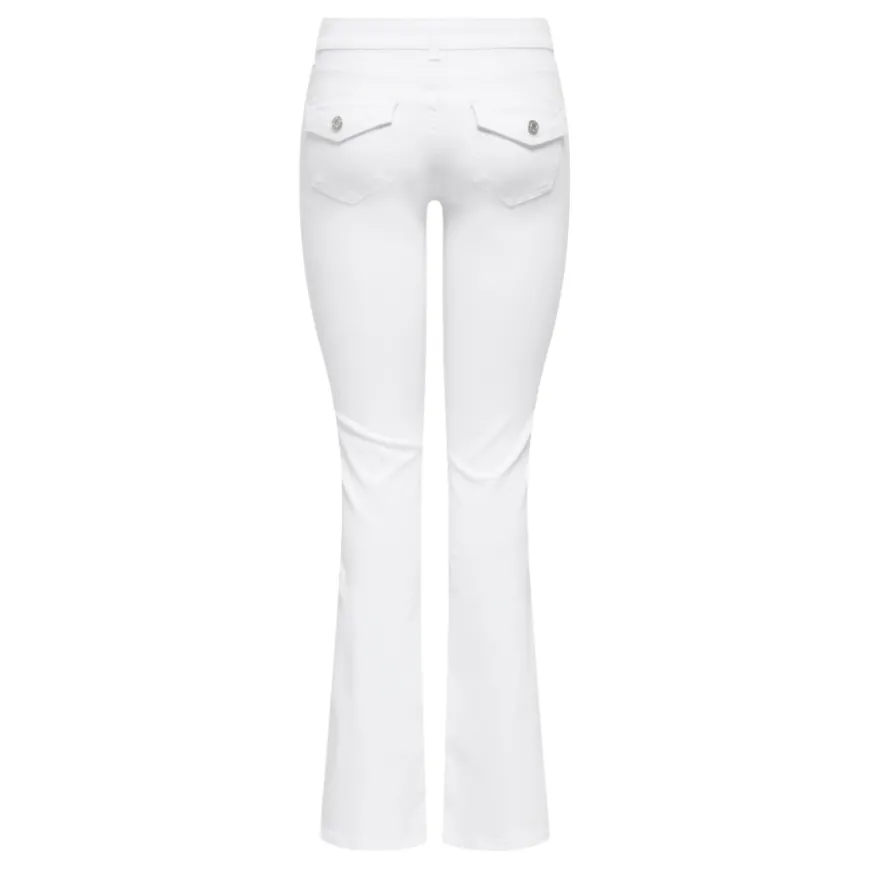 Pantalones tejanos Only Onlblush Mw Back Pock Fla Sik730 Dnm