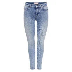 Pantalones tejanos Only Onlblush Mid Sk Ank Raw Dnm Rea194 Noos