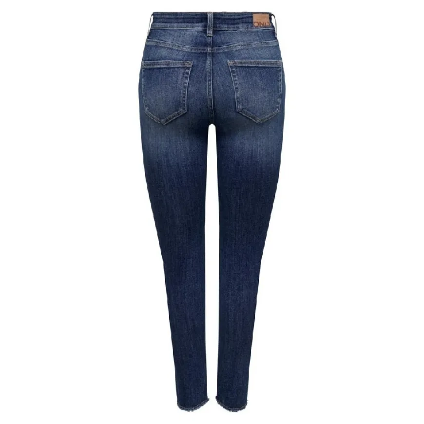 Pantalones tejanos Only Onlblush Mid Sk Ank Raw Dnm Rea194 Noos