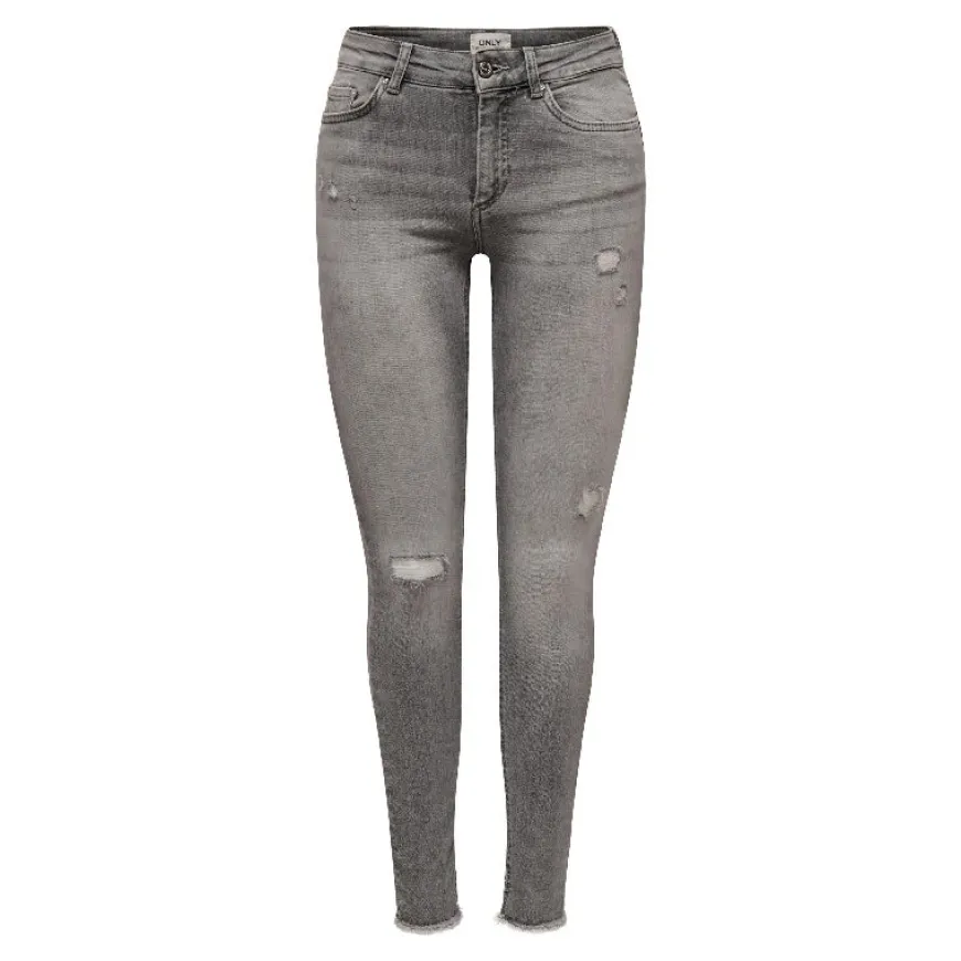 Pantalones tejanos Only Onlblush Mid Sk Ak Rw Dst Dnm Rea724Noos