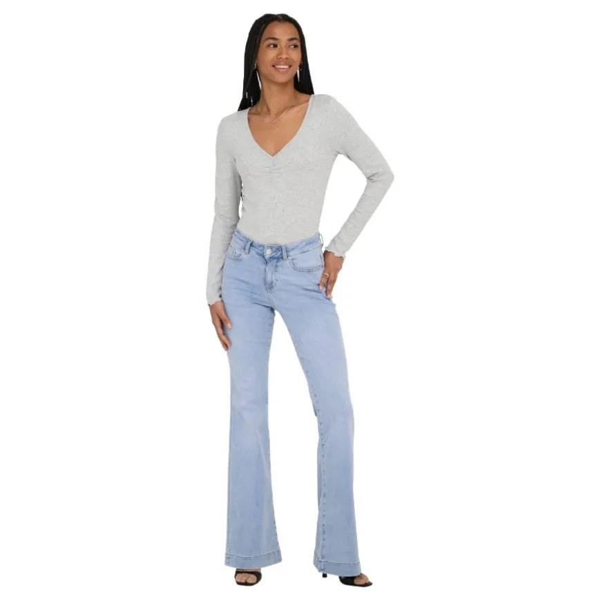 Pantalones tejanos Only Onlblush Md Retro Flared Dnm Dia322 Noos