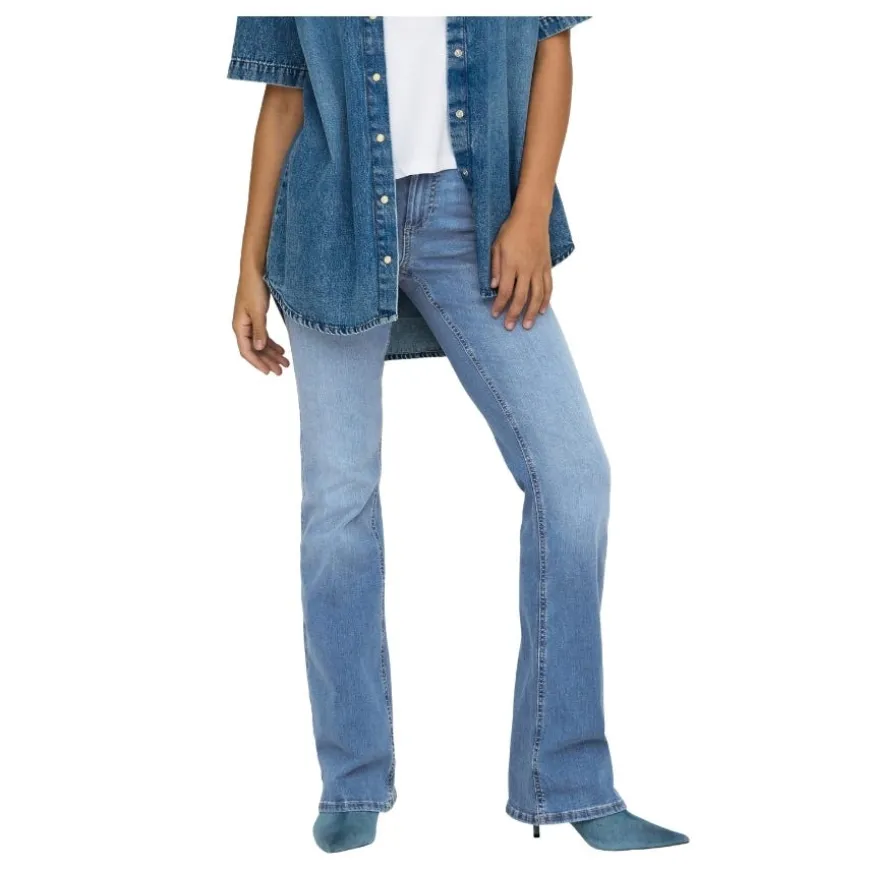 Pantalones tejanos Only Onlblush Mw Back Pock Fla Tai222 Dnmnoos