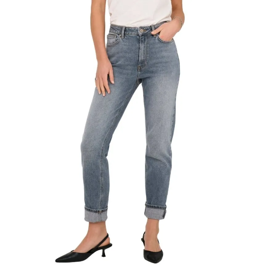 Pantalones tejanos Only Onlemily Hw Stretch Ank Dnm Cro787 Noos