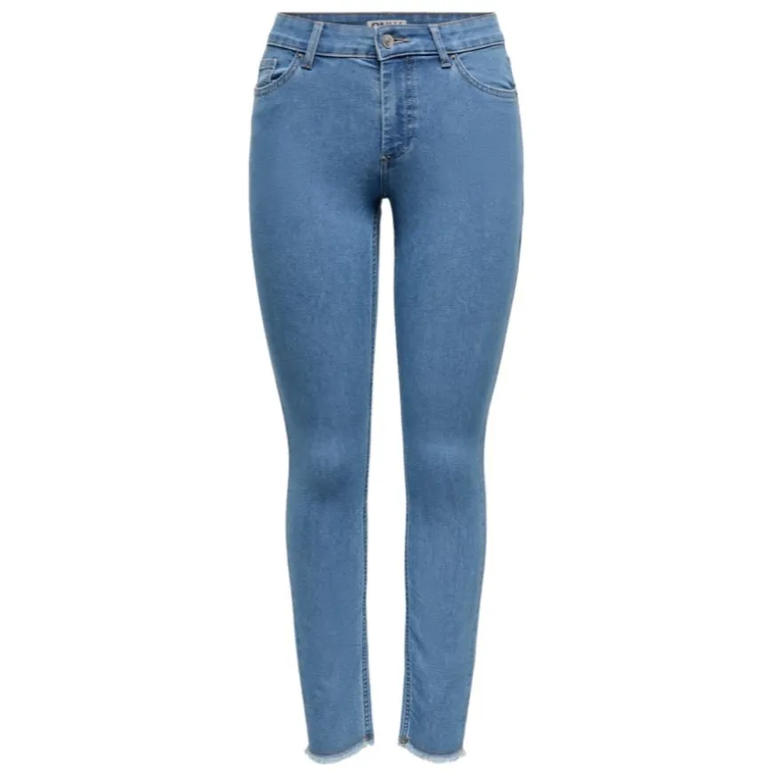 Pantalones tejanos Only Onlhush Mid Skin Ank Rw Dnm Akm186