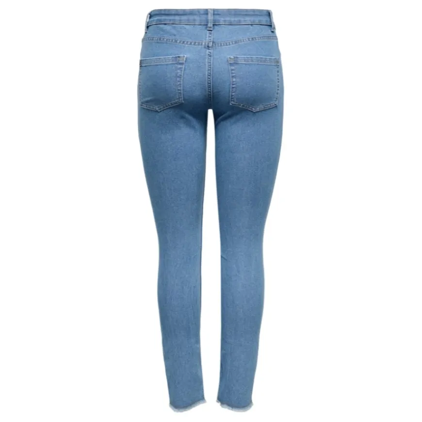 Pantalones tejanos Only Onlhush Mid Skin Ank Rw Dnm Akm186