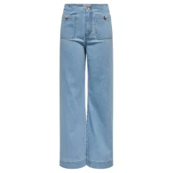 Pantalones tejanos Only Onlmadeline Hw Wd Pocket Dnm Gua221 Noos
