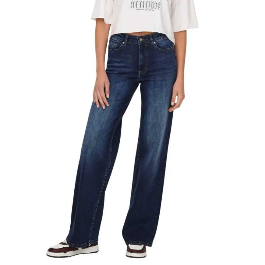 Pantalones tejanos Only Onlmadison Blush Hw Wide Dnm Tai081 Noos