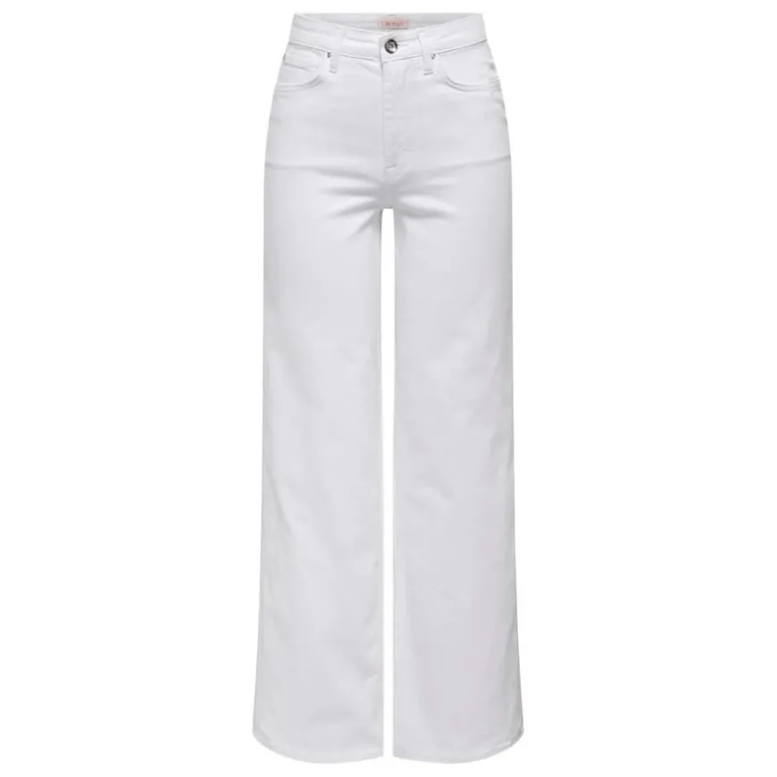 Pantalones tejanos Only Onlmadison Blush Hw Wide Dnm Cro Noos