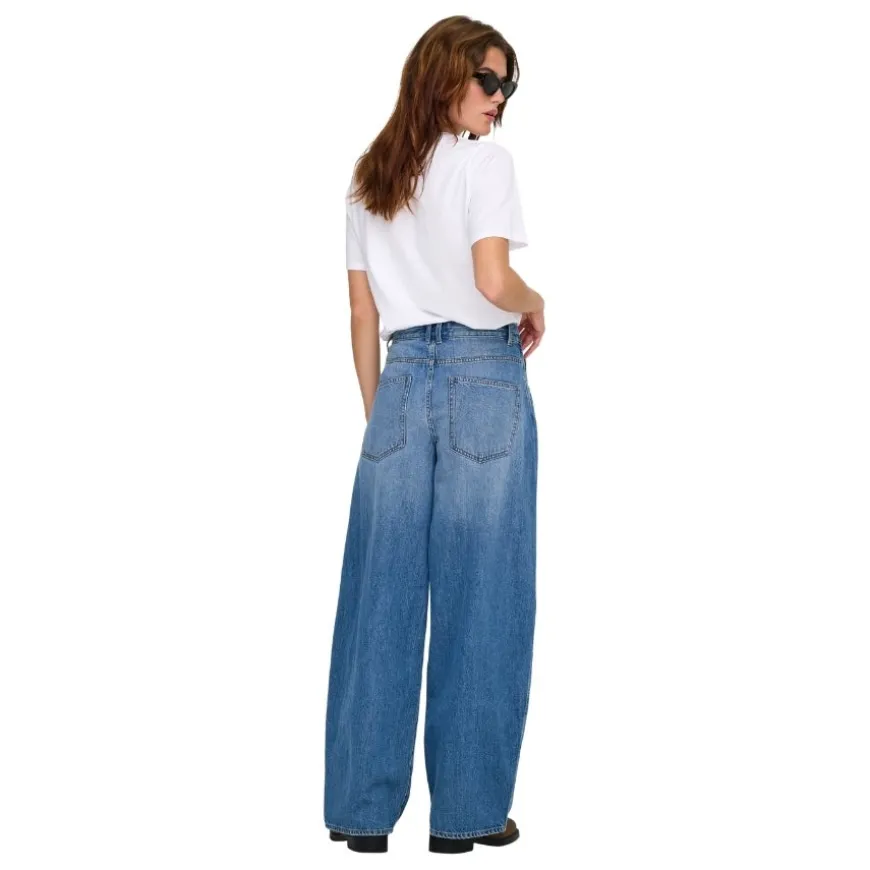 Pantalones tejanos Only Onltaylor Hw Barrel Dnm Pim678 Noos