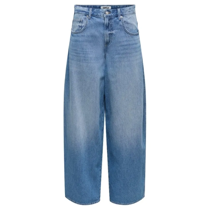 Pantalones tejanos Only Onltaylor Hw Barrel Dnm Pim678 Noos