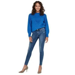Pantalones tejanos Only Onlwauw Mid Skinny BJ114-3 Noos