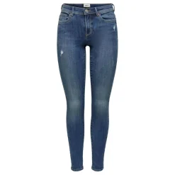 Pantalones tejanos Only Onlwauw Mid Skinny BJ114-3 Noos