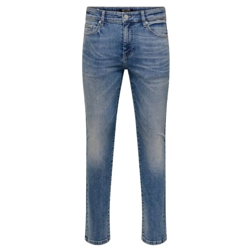 Pantalones tejanos Only & sons Onsloom Slim Mb Tint 2855 Mat Dnm