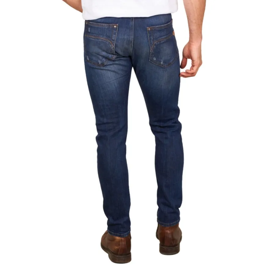 Pantalones tejanos Skull rider D-SRIDER used tapered fit jeans