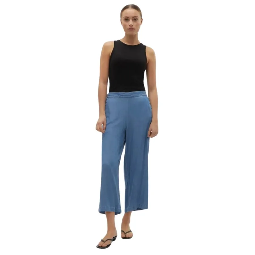Pantalones tejanos Vero moda Vmbree Mr Wide Tencel Culotte Ga Noos