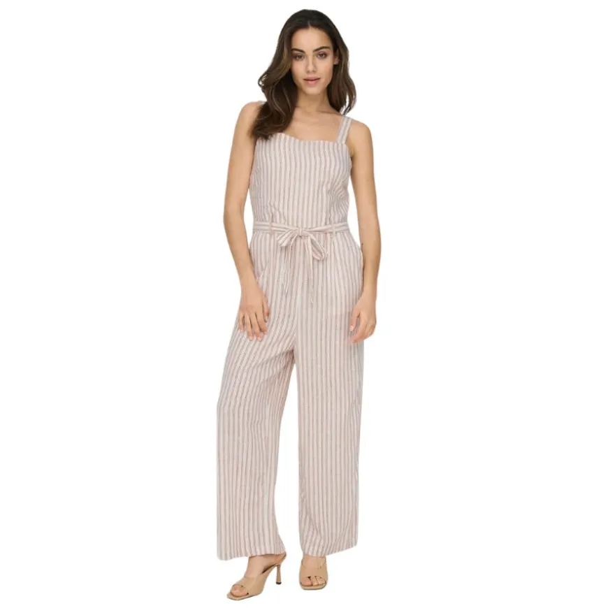 Petos y monos Only Onlcanyon-Caro Linen Blend Jumpsuit Pnt