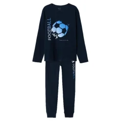 Pijamas Name-it N.U. Nkmnightset Dark Sapphire Football Noos