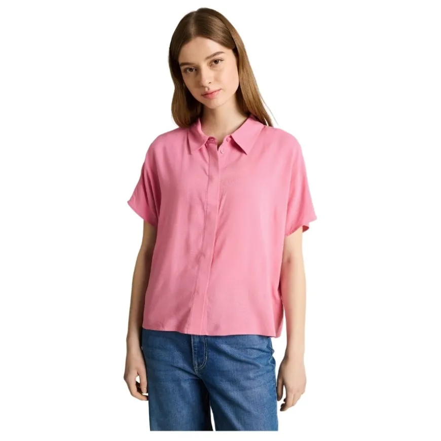 Polos Tom tailor Easy Shortsleeve Viscose Blouse