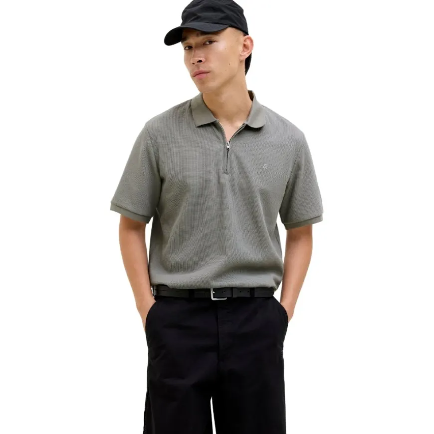 Polos Jack & jones Jjeaustin Zip Polo Ss Noos