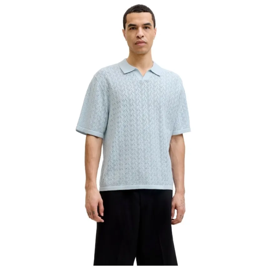 Polos Jack & jones Jortyler Knit Ss Split Neck Polo Sn