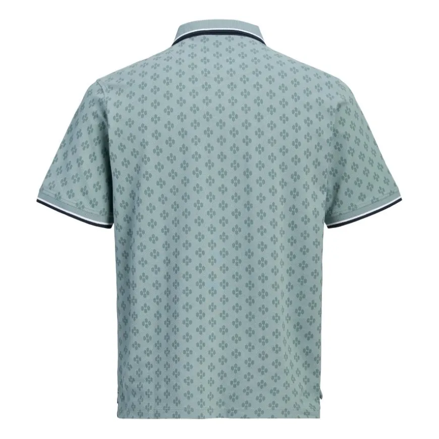 Polos Jack & jones Jprpaulos Play Aop Blu. Ss Polo