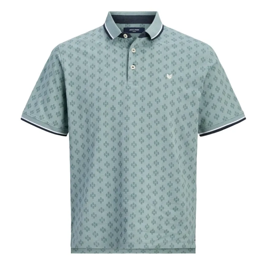 Polos Jack & jones Jprpaulos Play Aop Blu. Ss Polo