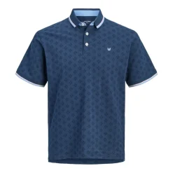 Polos Jack & jones Jprpaulos Play Aop Blu. Ss Polo