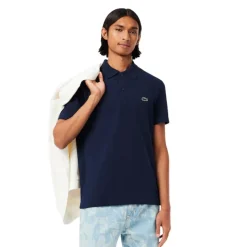 Polos Lacoste Chemise Col Bord-Cotes Manches Courtes