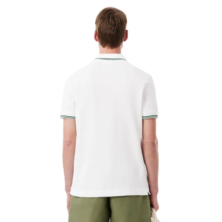 Polos Lacoste Chemise Col Bord-Cotes Manches Courtes