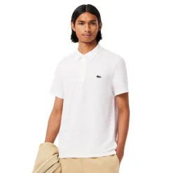 Polos Lacoste Chemise Col Bord-Cotes Manches Courtes
