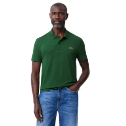 Polos Lacoste Chemise Col Bord-Cotes Manches Courtes